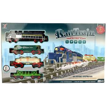 KOLEJKA ELEKTRYCZNA ZESTAW TORÓW ZABAWKA DLA DZIECI W PUDEŁKU PREZENT