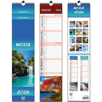 Kalendarz 2026 paskowy Woda