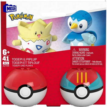 Mega Pokemon Pokeball Togepi i Piplup JCT44 Mattel