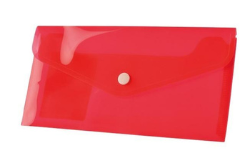 Paczka Koperta DL na zatrzask PP czerwona 12 sztuk