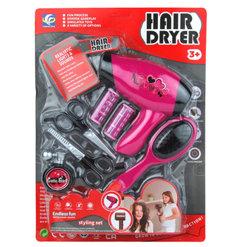 Zestaw Fryzjerski Dla Dzieci Na Baterie Interaktywny Światło Dźwięk Prezent