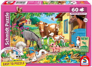 Puzzle 60 PQ Zwierzęta na farmie 113645