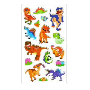 Naklejki dinozaury zestaw edukacyjny dla dzieci kreatywne dekoracje