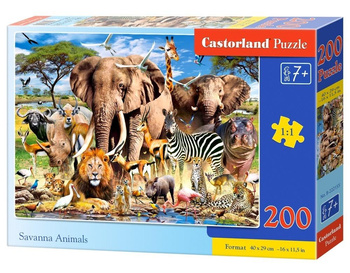 Puzzle 200 Savanna Animals CASTOR Castorland