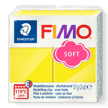 Kostka FIMO soft 57g cytrynowy masa termoutwardzalna Staedtler