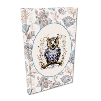 Notes A5 kratka Soft Touch Sowa