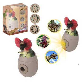Dinozaur w Jajku Projektor 3 Wzory Interaktywna Zabawka dla Dzieci