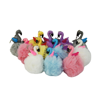 Brelok flaming 12 sztuk kolorowy dodatek idealny do kluczy plecaka torebki