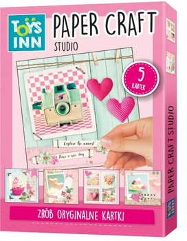 Paper craft studio Zrób oryginalne kartki serce ToysInn STN 8868