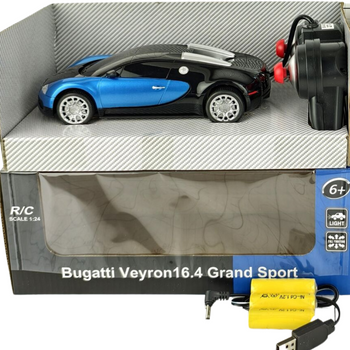 BUGATTI VEYRON 16.4 Grand Sport SAMOCHÓD ZDALNIE STEROWANY AUTO RC NA PILOT