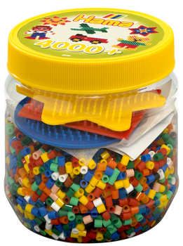 HAMA KORALIKI  I PODKŁADKI W WIADERKU