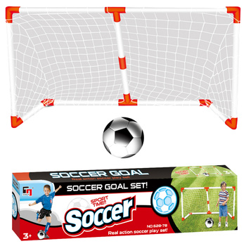 Bramka do gry 138 cm z piłką zestaw sportowy dla dzieci dom ogród