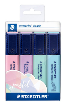 Zakreślacz Textsurfer classic Pastel 4 kol. w opak. Staedtler