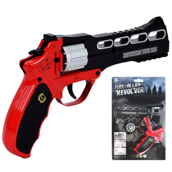 PISTOLET NA KAPISZONY METALOWY REWOLWER ZABAWKA DLA DZIECI MODEL WESTERN