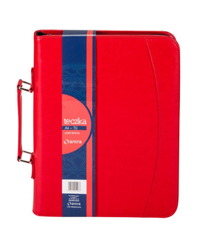 Teczka A4 czerwona na suwak 711