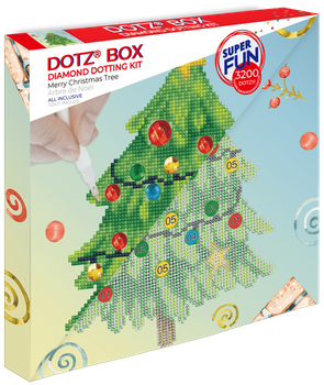 DIAMOND DOTZ DOTZ BOX MERRY CHRISTMAS TREE