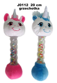 Jednorożec grzechotka 20cm MIX Sun-Day