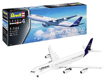 Samolot. Airbus A340-300 Lufthansa New Livery Revell