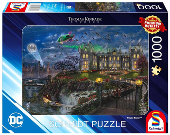 Puzzle 1000 PQ T.Kinkade Batman Rezydencja Bruce'a Wayne'a 113551