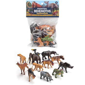 FIGURKA ZWIERZĘTA PREHISTORYCZNE ZESTAW FIGUREK KOLEKCJA 12 SZTUK ZABAWKA