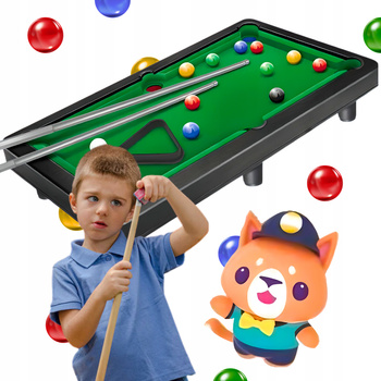 STÓŁ DO BILARDA MINI BILARD DLA DZIECI GRA RODZINNA ZRĘCZNOŚCIOWA PREZENT