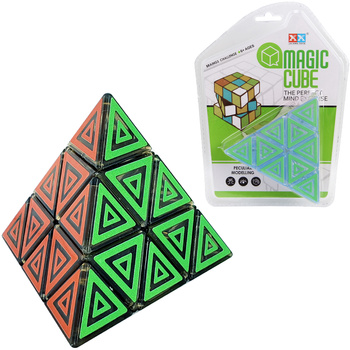 KOSTKA MAGICZNA PIRAMIDA UKŁADANKA LOGICZNA ŁAMIGŁÓWKA ANTYSTRES ZABAWKA
