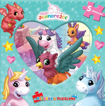 Moje Jednorożce. Książka z puzzlami