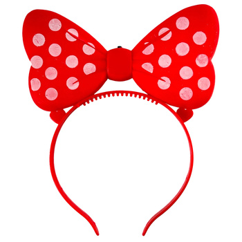 OPASKA KOKARDKA ŚWIECĄCA LED KROPKOWANA PREZENT NA WŁOSY MIX KOLORÓW