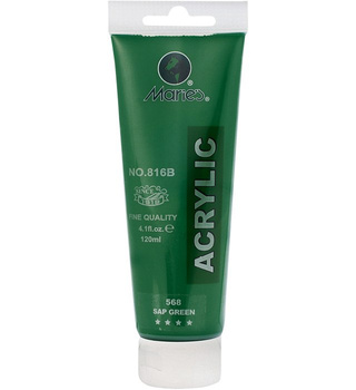 Farba akrylowa zielona Maries 120 ml 816B-568