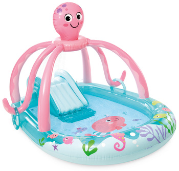 Plac zabaw ośmiornica dla dzieci zjeżdżalnia interaktywna kolorowy plac