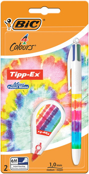 Długopis 4 Colours Rainbow BP+ MPM korektor BIC blister