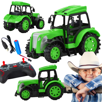 Traktor zdalnie sterowany ciągnik rolniczy dla dzieci interaktywny pilot