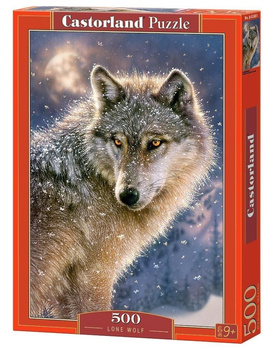 Puzzle 500 Samotny wilk CASTOR Castorland
