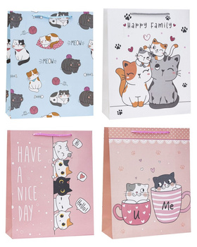 Torebki prezentowe TD-23128-A4 wzór dziecięcy 12 sztuk