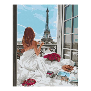 Malowanie po numerach BRUSHME 40x50cm Poranek w Paryżu