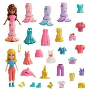 Polly Pocket Zestaw modowy duży z 2 lalkami HKV96 Mattel