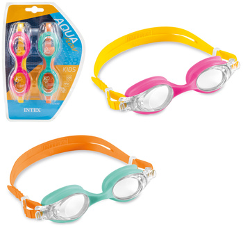 Okulary dziecięce zestaw 2 sztuki bezpieczne kolorowe modne lekkie