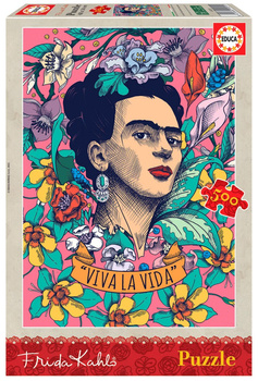 Puzzle 500 Viva La Vida Frida Kahlo 111350