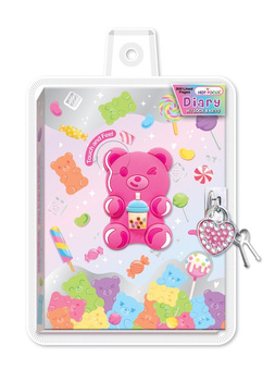 Pamiętnik na kłódkę Miś żelowy