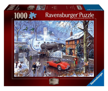 Puzzle 1000 Zimowy dworzec Ravensburger