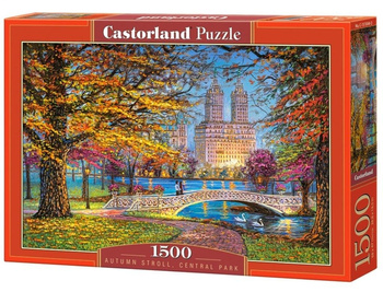 Puzzle 1500 Autumn Stroll Centtral Park CASTOR Castorland