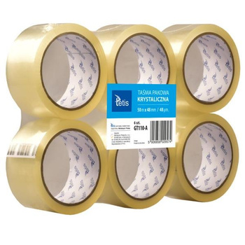 PACZKA Taśma pakowa krystaliczna 48mmx50m 6 rolek