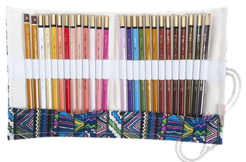 Kredki akwarelowe Mondeluz Koh-i-Noor 3720 24 kolory w kolorowym etui portret