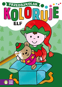 Przedszkolak koloruje. Elf