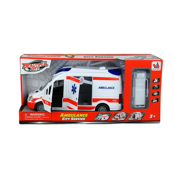 Karetka Pogotowia Na Baterie Światło Dźwięk Auto Ambulans Prezent