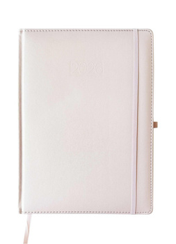 Kalendarz 2026 A4 Metalic elegance dzienny V3 różowy K-A4DL