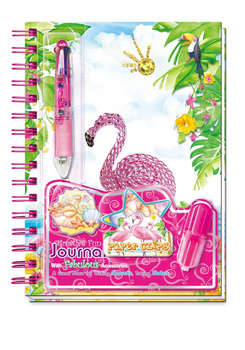 Pamiętnik z długopisem i akcesoriami Flaming