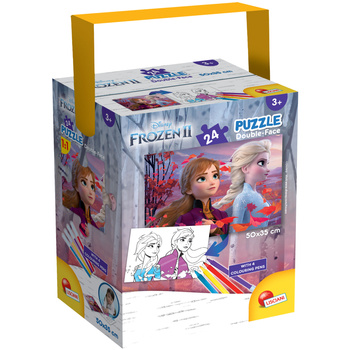 LISCIANI PUZZLE W TUBIE MINI 24 EL.  KRAINA LODU