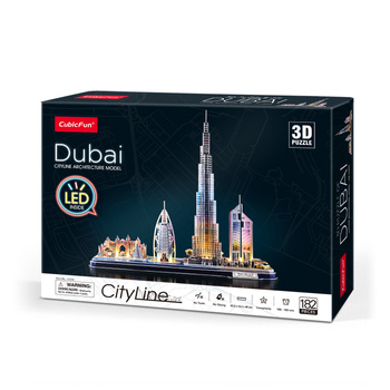 CUBIC FUN PUZZLE 3D LED DUBAJ - L523H