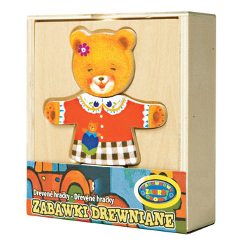 Układanka drewniana miś edukacyjna dla dzieci rozwijająca kreatywność